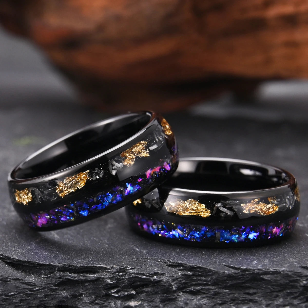 Odin– Nebulainspirert ring med ametyst og stjerneskinn