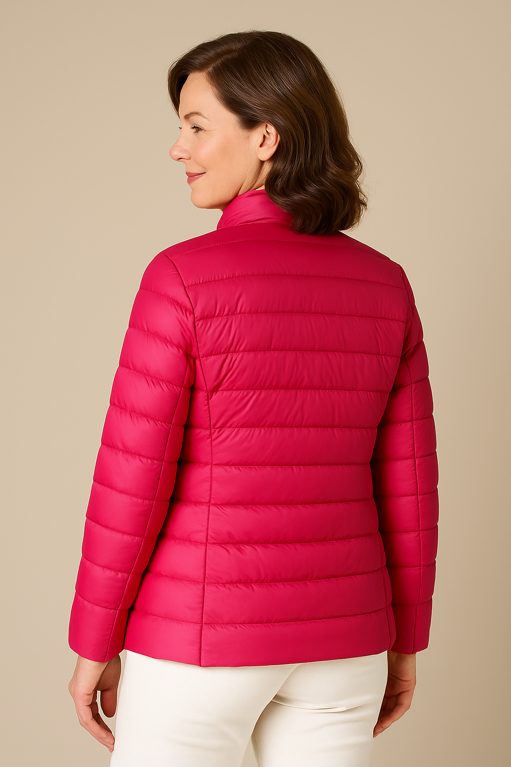 Aurora™ - Ny Ultralett Jakke med Hvite Andefjær