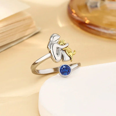 Alltid i mitt hjerte – Justerbar kjærlighetsring i 925 sølv